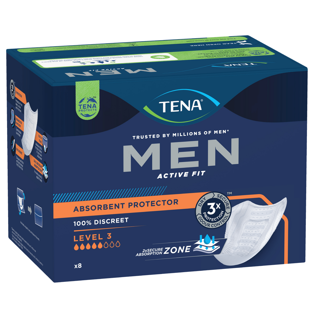 Men's Incontinence Pads - Guard Level 3